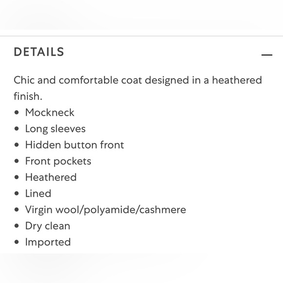 Cinzia Rocca Heathered Virgin Wool Blend Coat - Picture 4 of 5